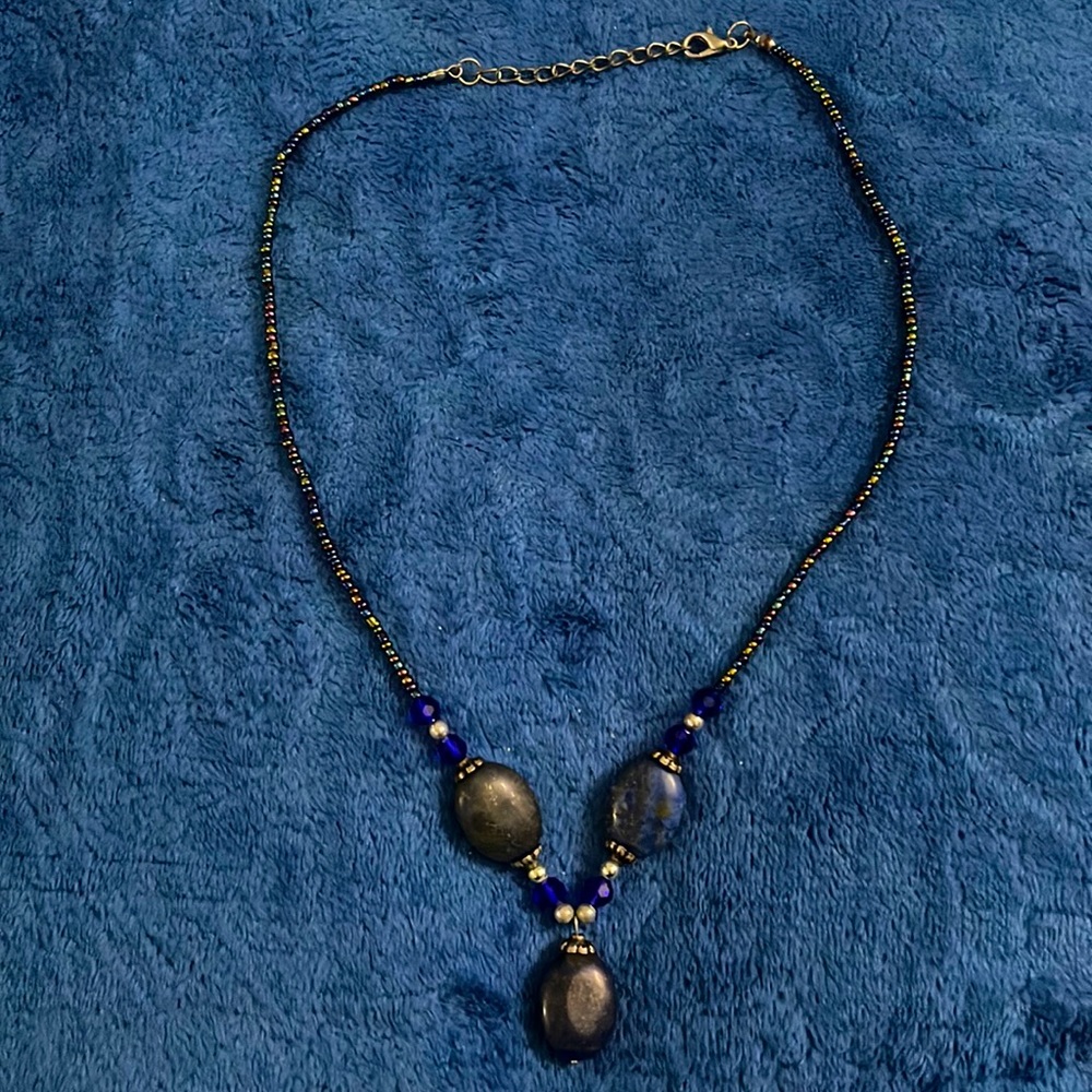 Blue Beaded Necklace